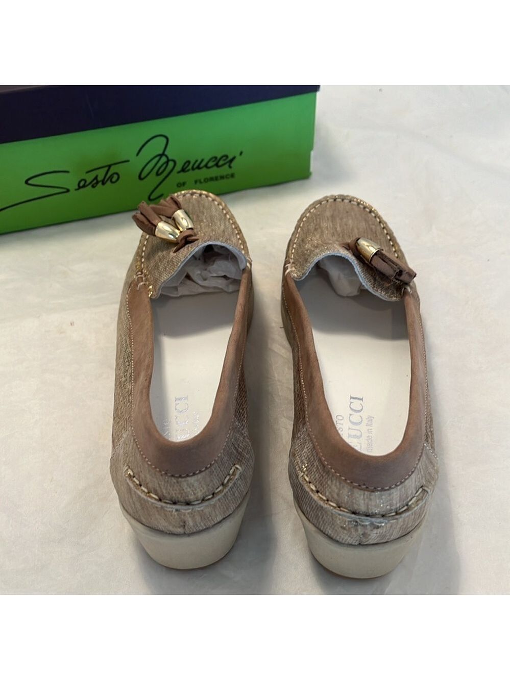 Sesto Meucci of Florence Laela Loafer Wedge - Picture 14 of 16